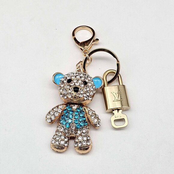 Authentic Louis Vuitton Lock & Key with unbranded Bagcharm, Keycharm, Keychain - Picture 1 of 9